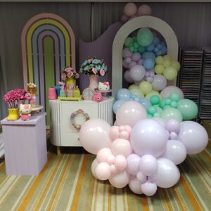 Arco de balões orgânico Candy em Brasília DF